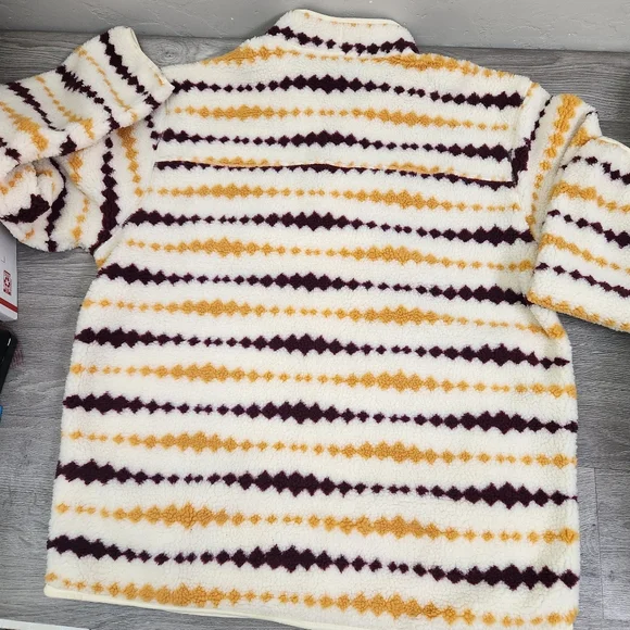 Dickies Falkville Jacket Size 2XL Aztec Print Faux Sherpa Full Zip Chest Pocket - Picture 3 of 10